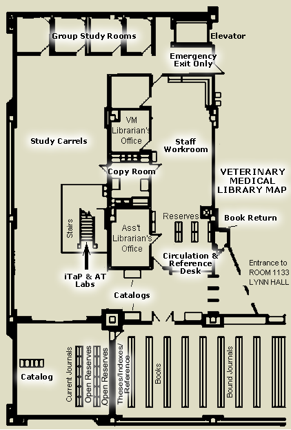 Floor Plan of the VM Library